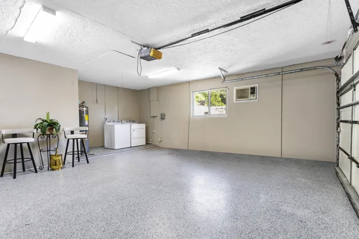 2-Car Epoxy Garage W/D and Extra Storage