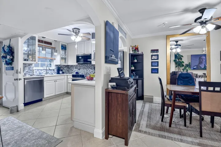 View from Hall to Kitchen & Dining