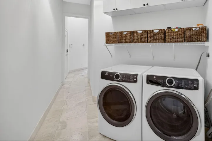 Laundry Room with New Washer & Dryer