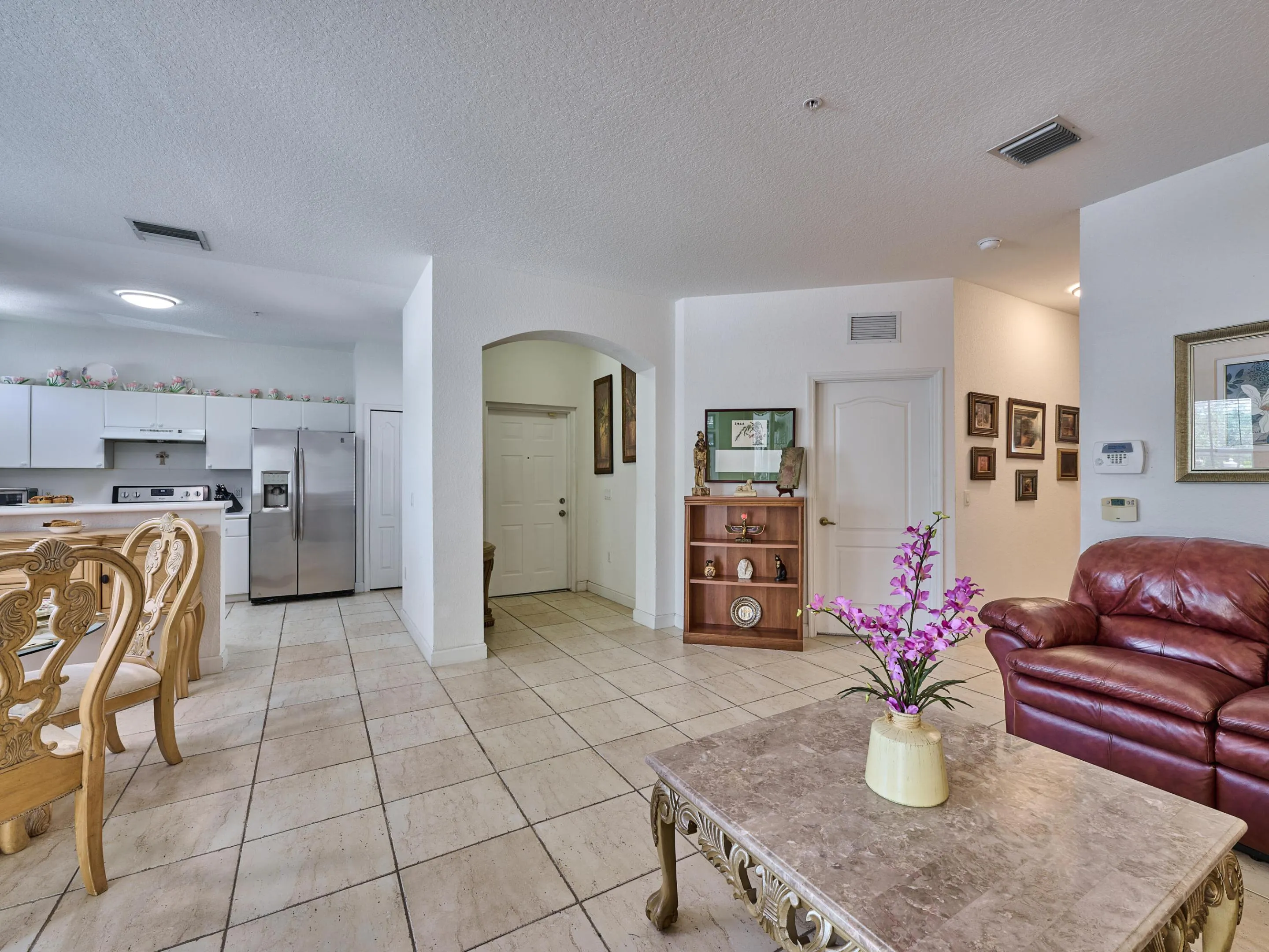 Spacious living area and large kitchen