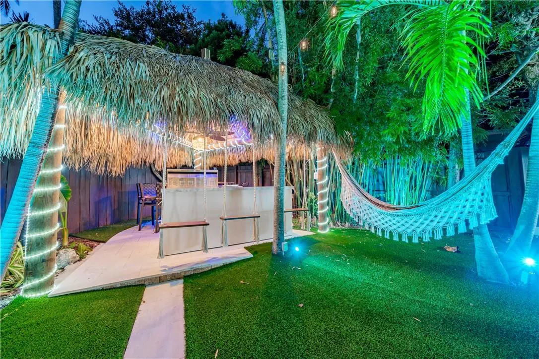 Twilight BBQ area