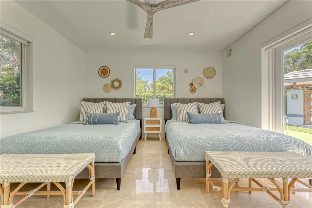 Bedroom #2- Two full size beds