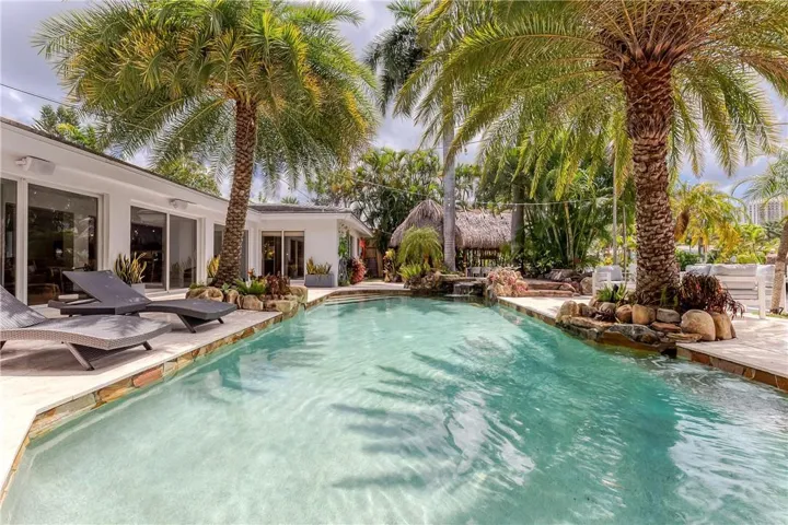 Pool and lounging chairs