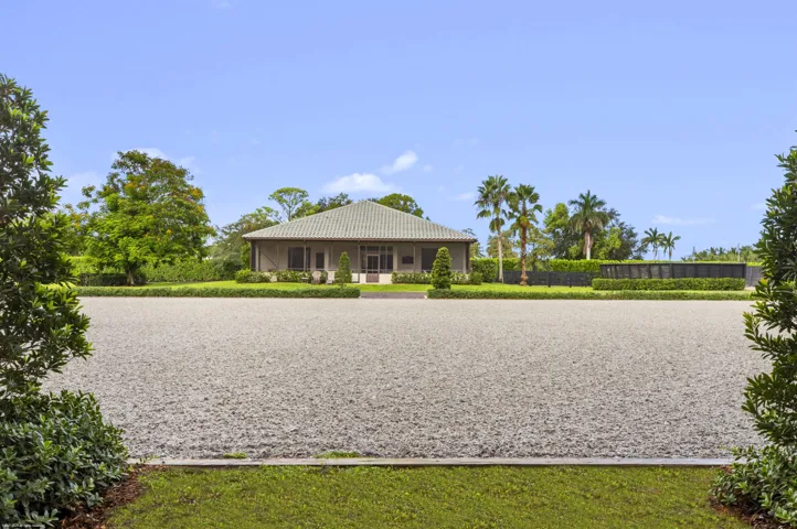Outdoor arena looking west toward the house