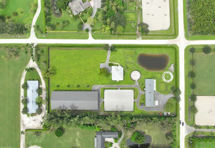 Aerial of property layout