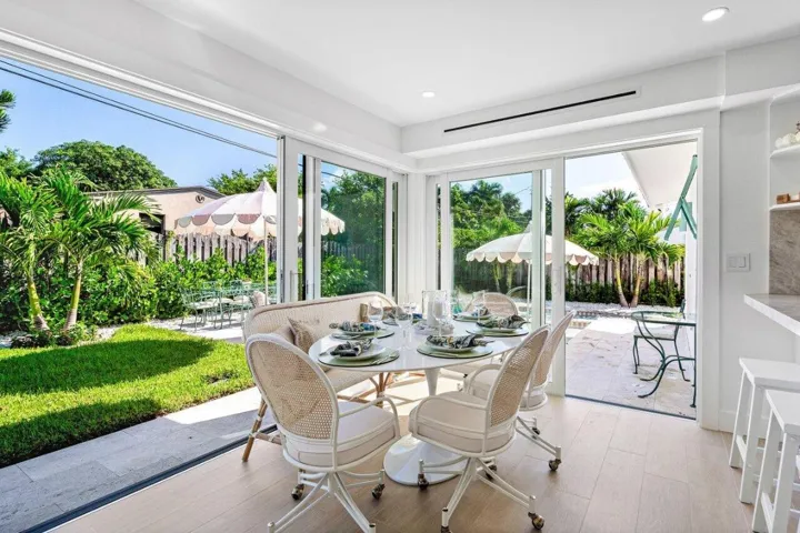 Dining Area Opens to Patio