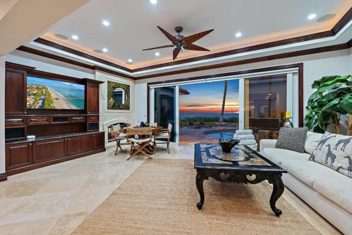 Living Room with ocean view