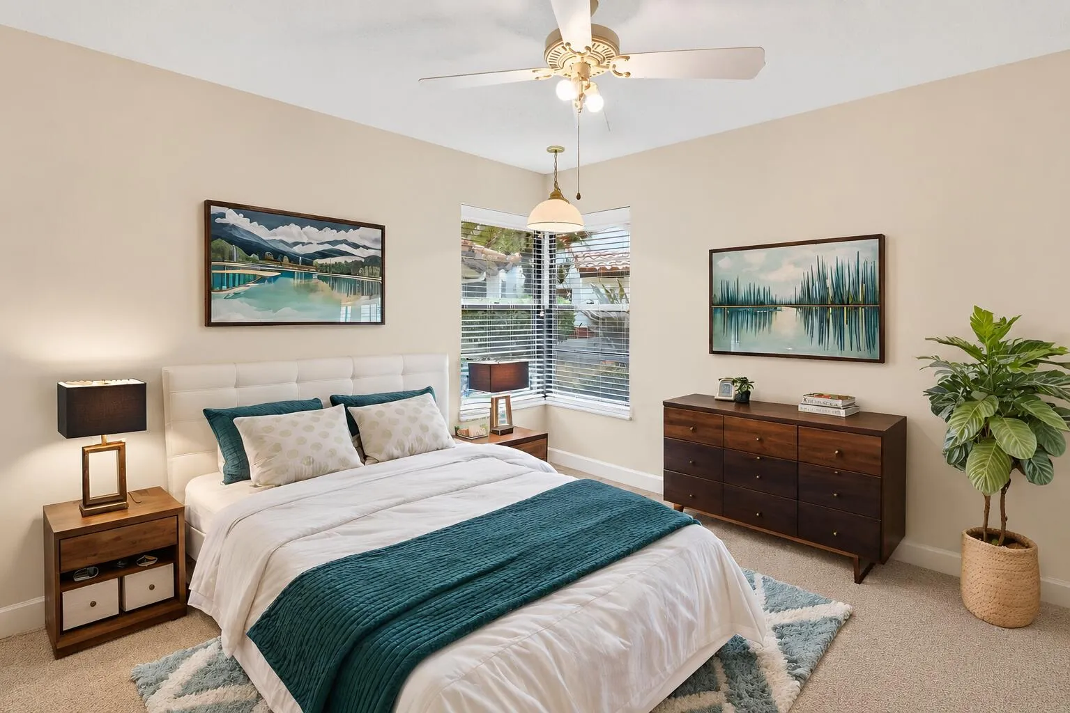Guest Room Virtually Staged