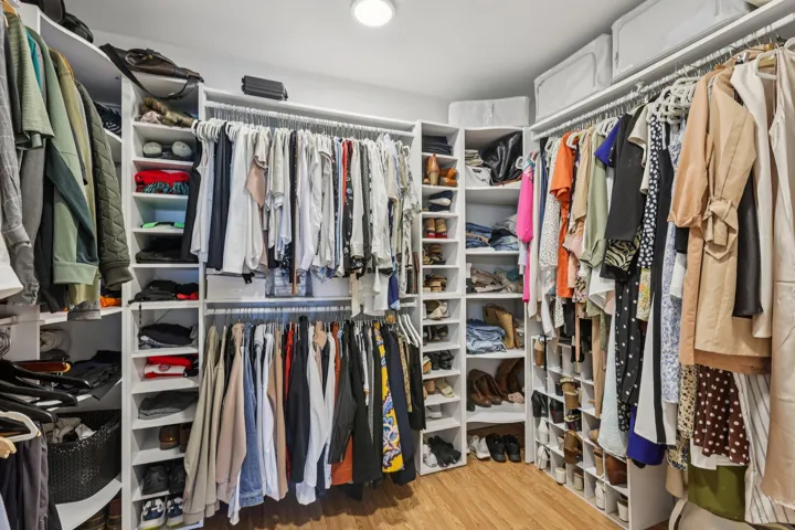Master bedroom built-in closet