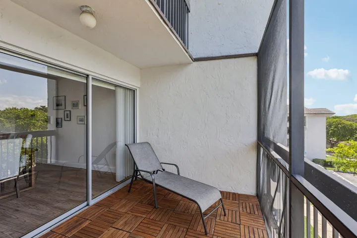 downstairs balcony
