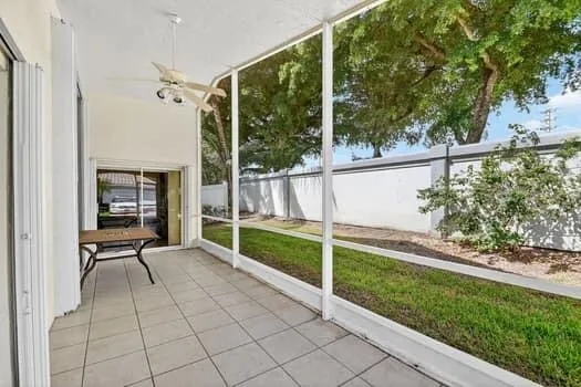 Covered & Screened Patio