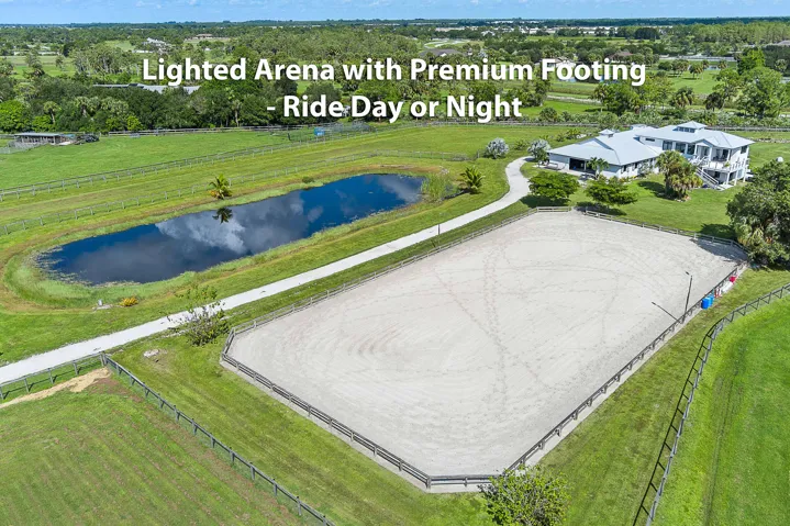 Fully Lit Riding Arena