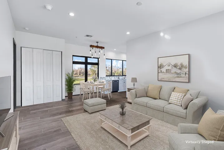 Open Living & Dining