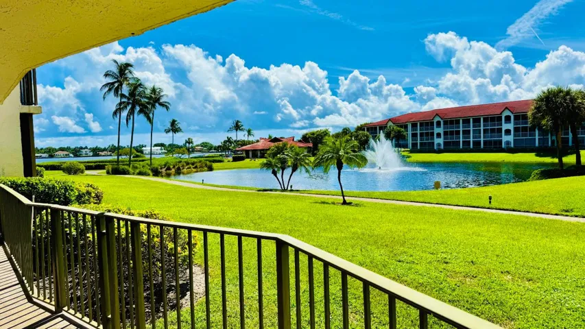 Fountain and Intracoastal view