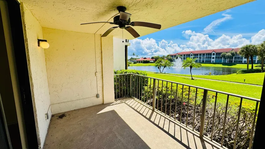 Large patio