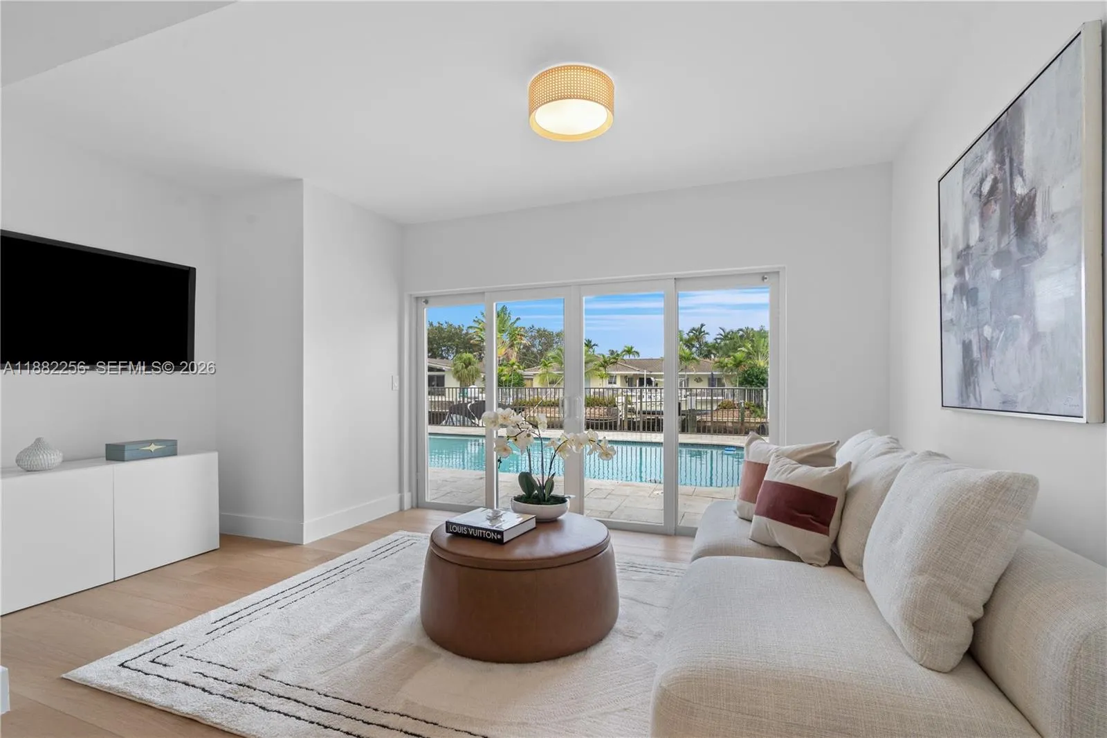 Sitting area (Also suitable for private office). Opens to pool deck.