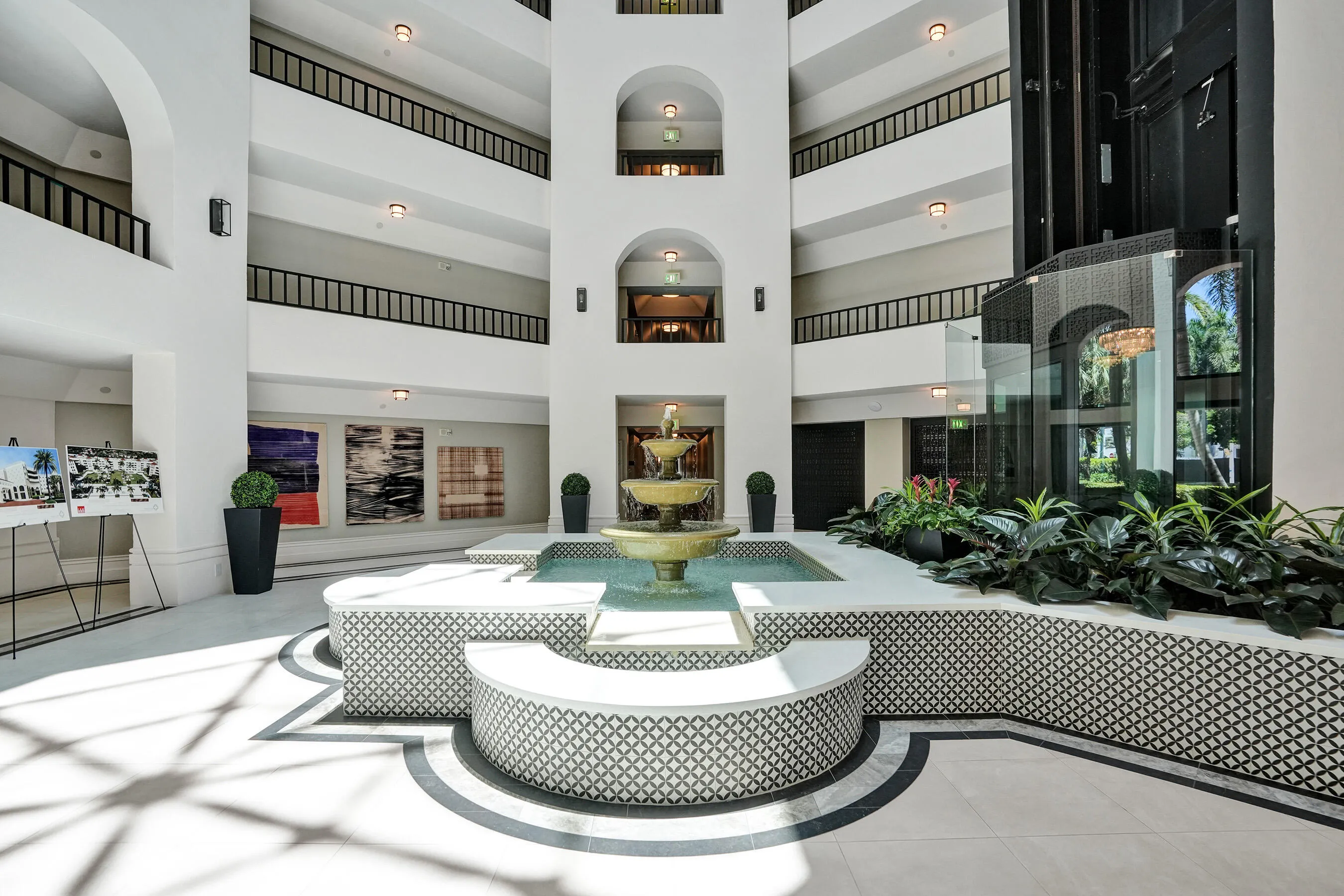 Renovated lobby