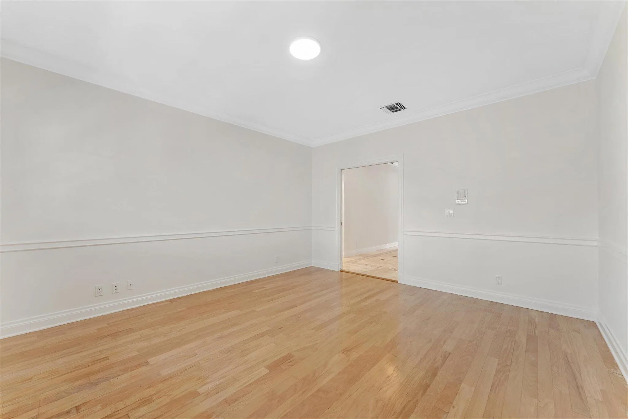 Office/Convertible Bedroom with Hardwood Flooring
