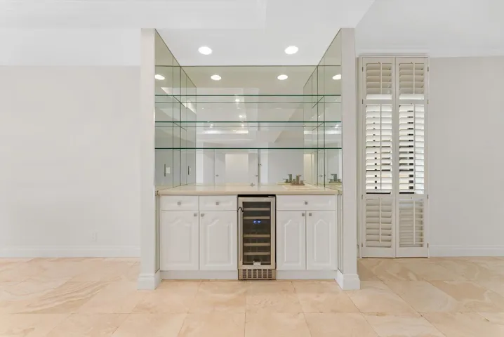 Wet Bar with Sink and Beverage/Wine Cooler