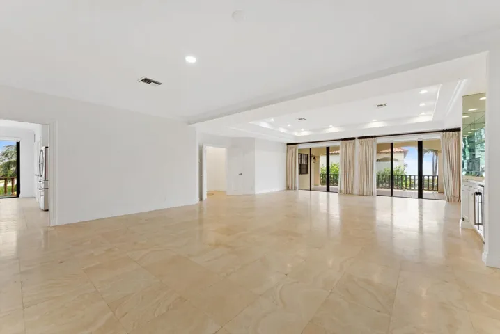 Enormous Living Area - Living and Formal Dining Area - Coffered Ceilings - New Lighting