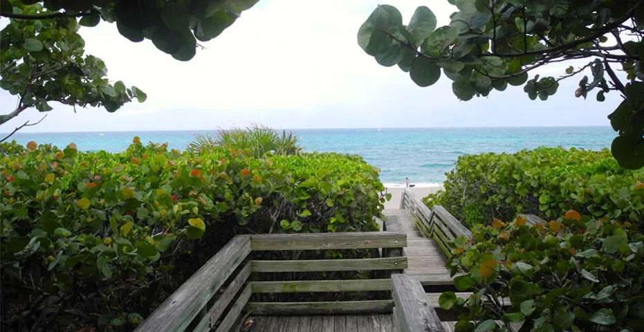 Entrance to beach