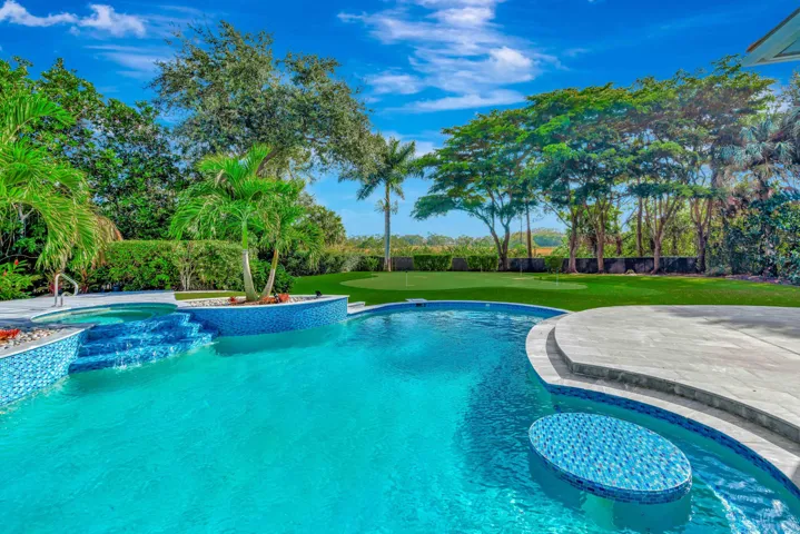 Picnic Table in Pool