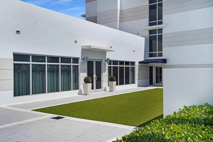 Full-service lobby with concierge and valet