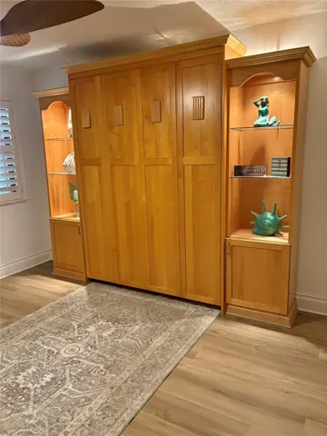 Shelves /wall bed guest