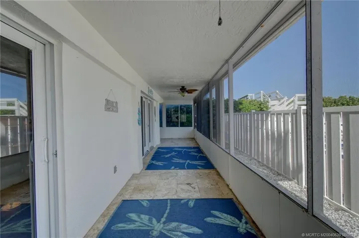 Large L shaped screened patio
