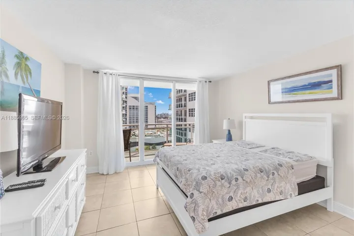 Access to balcony from bedroom