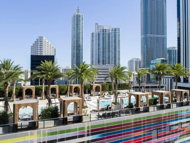 Pool side cabanas