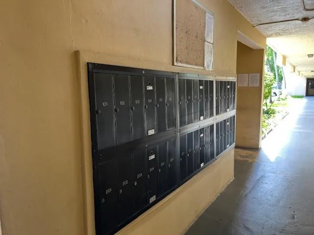 Mailboxes same first floor