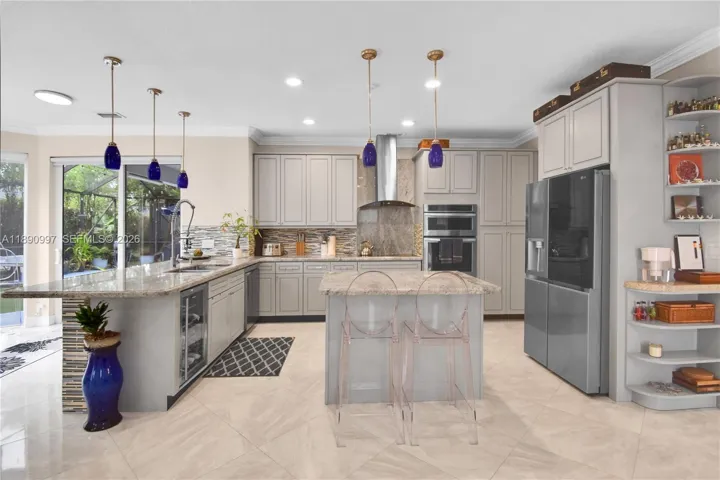 Beautiful open kitchen with ample storage and functional design