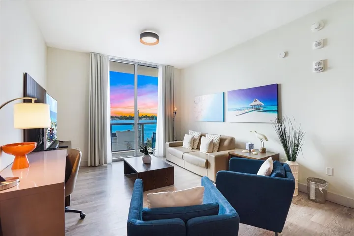 Sunset views from the Living room