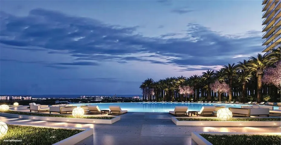 Pool at night