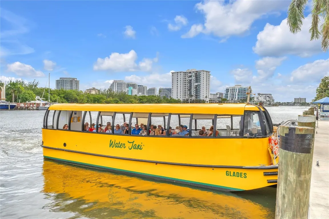 Water Taxi Stop at the Building