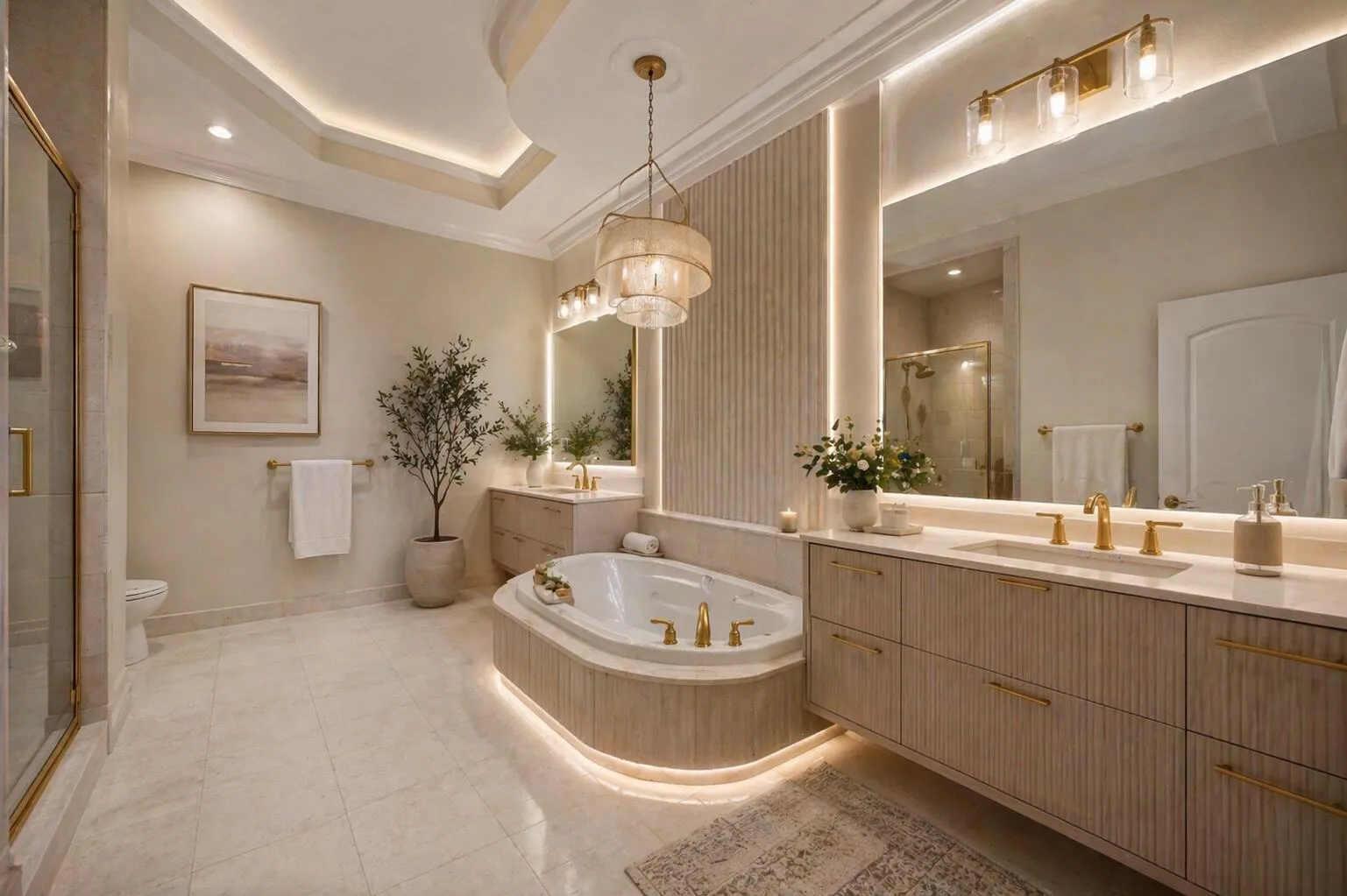 STAGED master bath