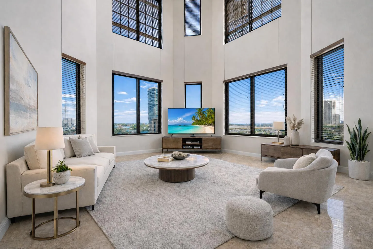 STAGED living room
