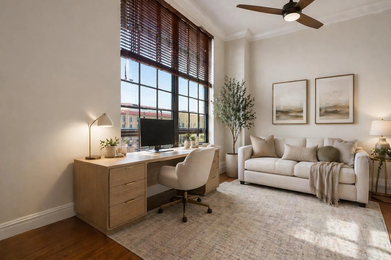 STAGED DEN OFFICE