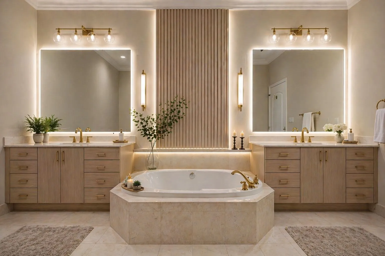 STAGED MASTER BATHROOM