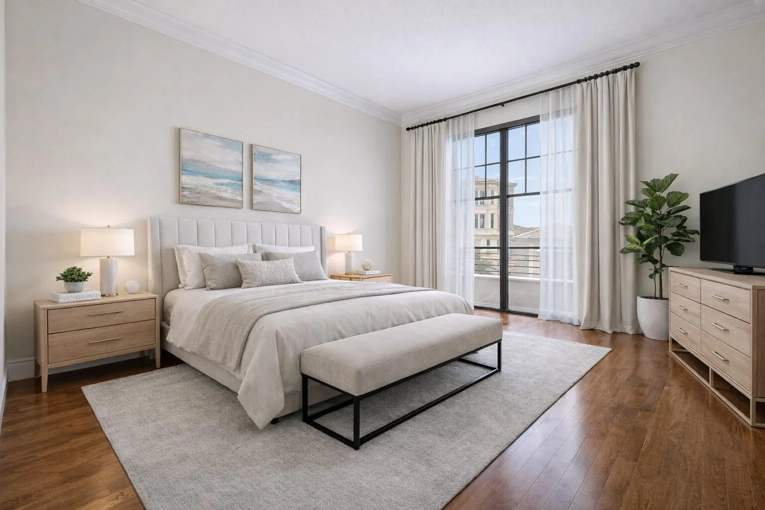 STAGED 1ST FL BEDROOM