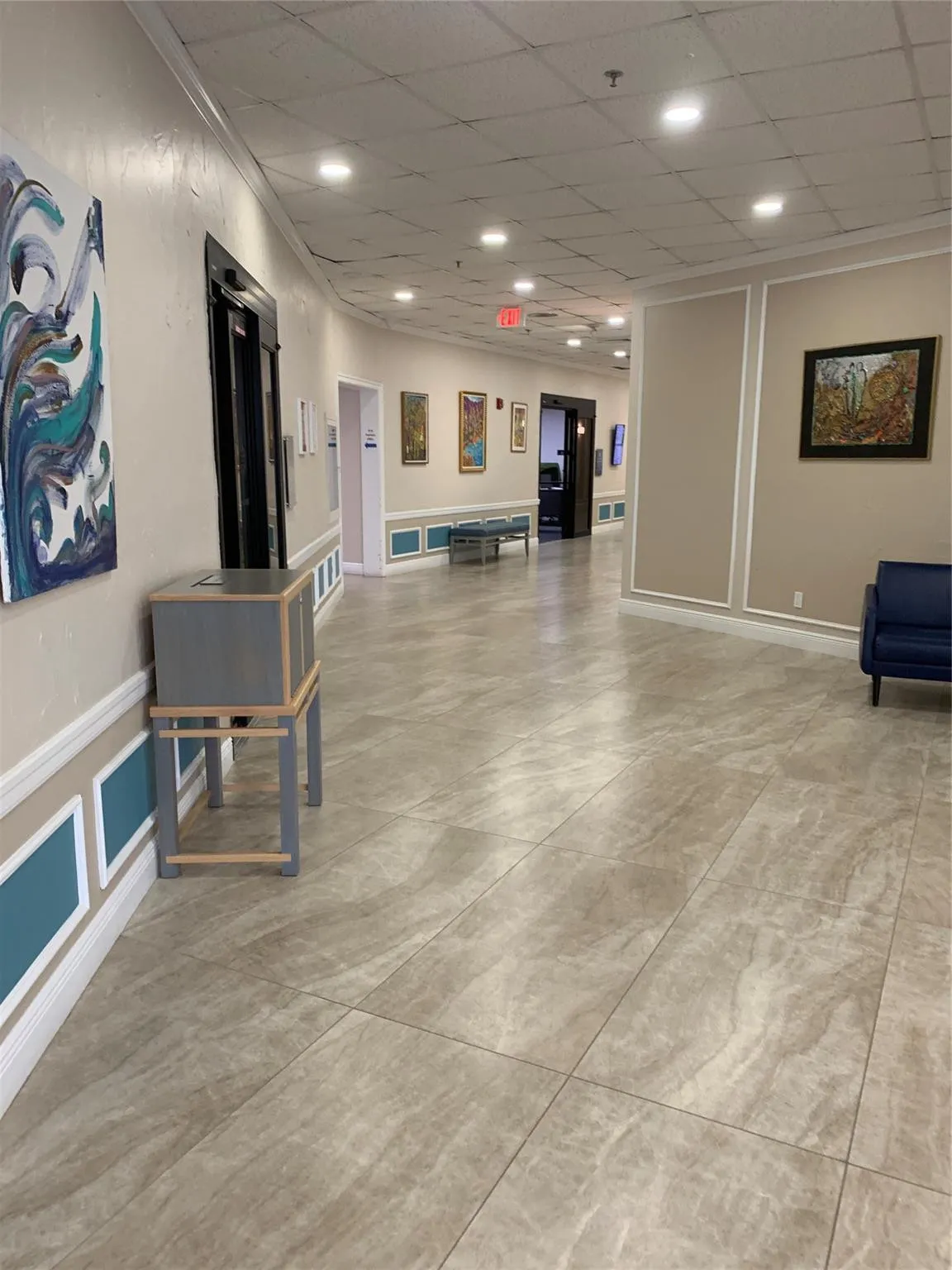 Hallway in Clubhouse.