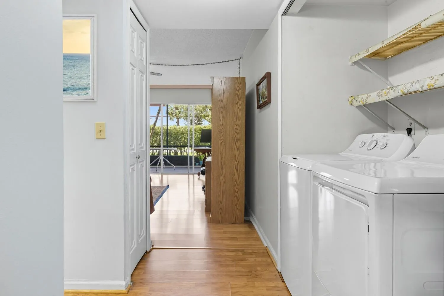Hallway/laundry closet