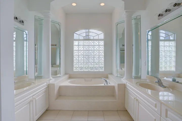 Primary Bath with separate tub and shower
