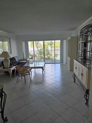 Living area and balcony