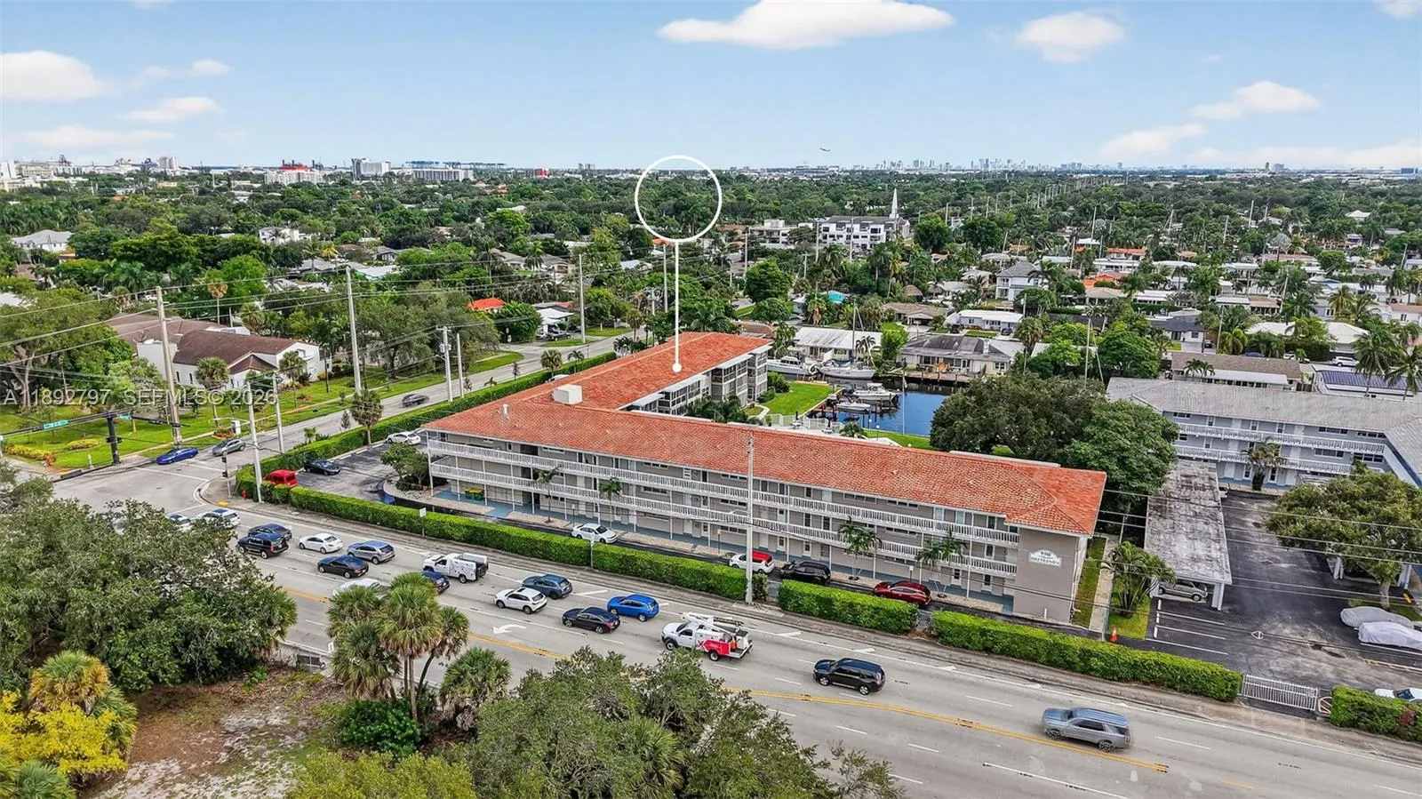 Building located at the entrance to the Citrus Isles / Croissant Park. Unit is where it's noted on photo. Right off Davie Blvd, and no fixed bridges to the ocean. 2023 Tile Roof. 40 Year Inspection and Milestone Inspections complete. Building is collecting Reserves.
