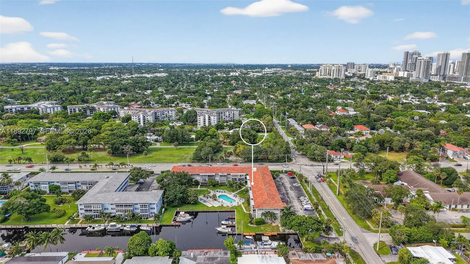View north to Tarpon River Community / Trees everywhere