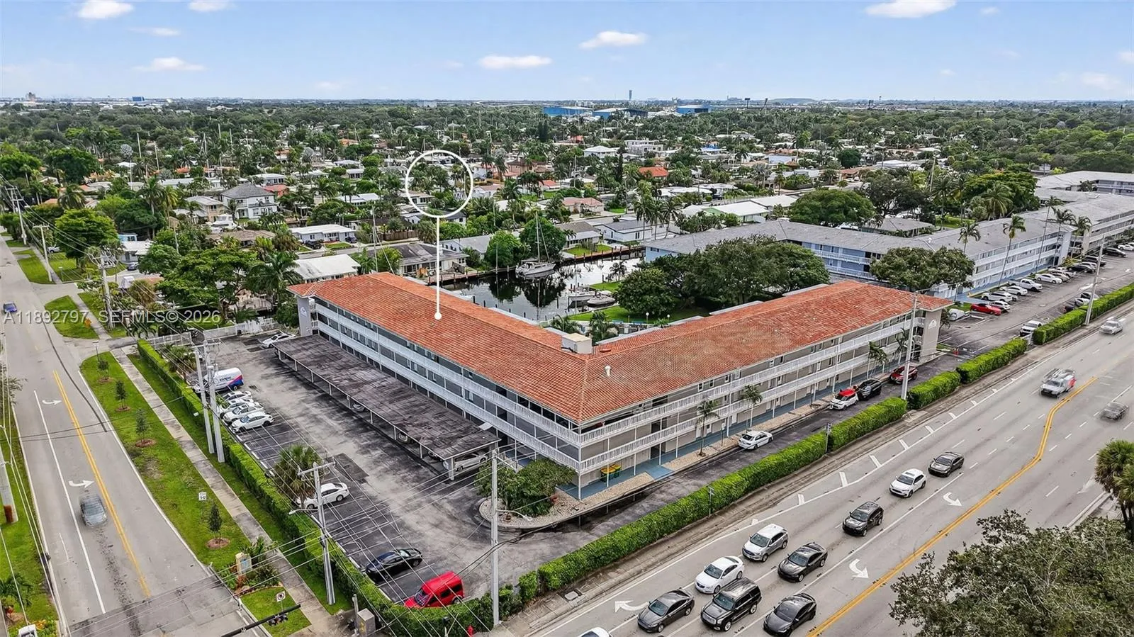Unit is where it's noted on photo. Right off Davie Blvd, and no fixed bridges to the ocean. 2023 Tile Roof. 40 Year Inspection and Milestone Inspections complete. Building is collecting Reserves.