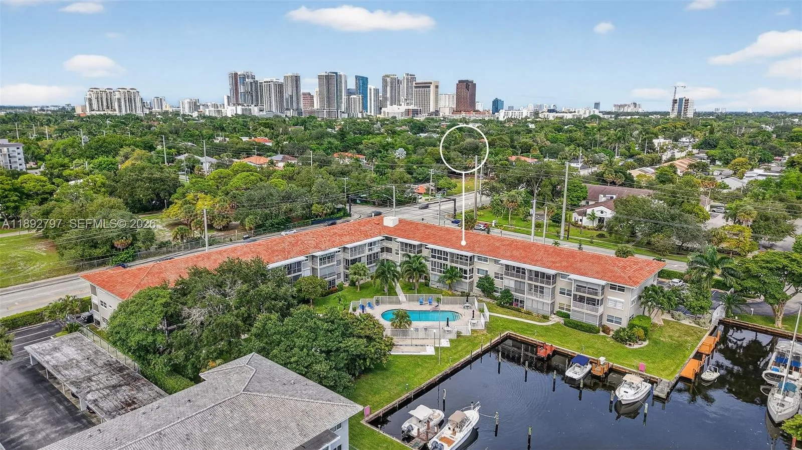 Views toward downtown. Get there in minutes