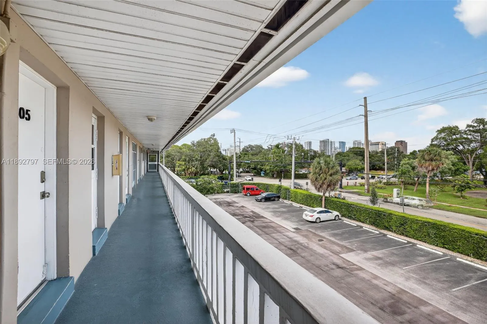 Views to downtown from entrance
